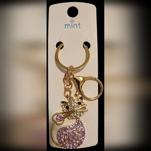 Purple 🐈 Keychain/Bag Charm